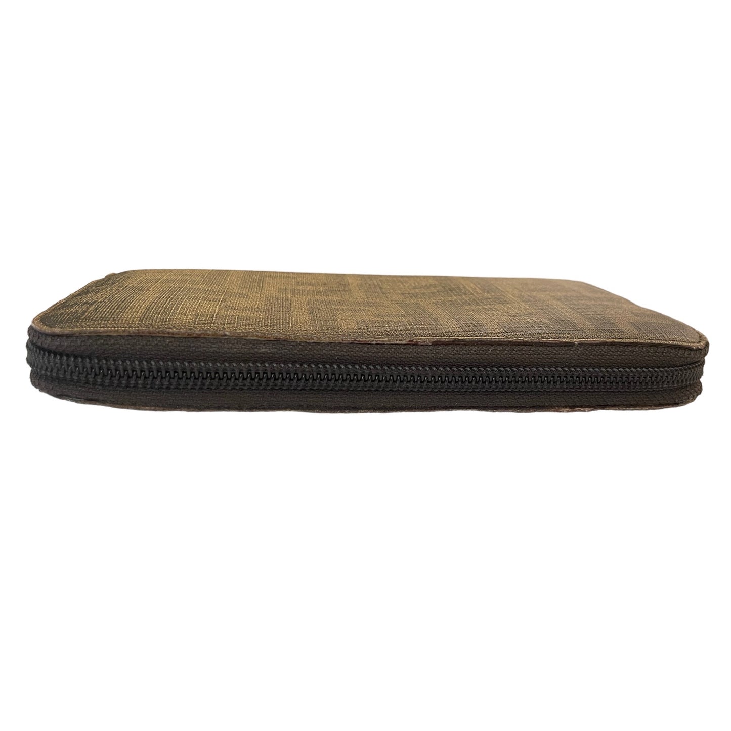 FENDI ZUCCA Print Long Zip Wallet