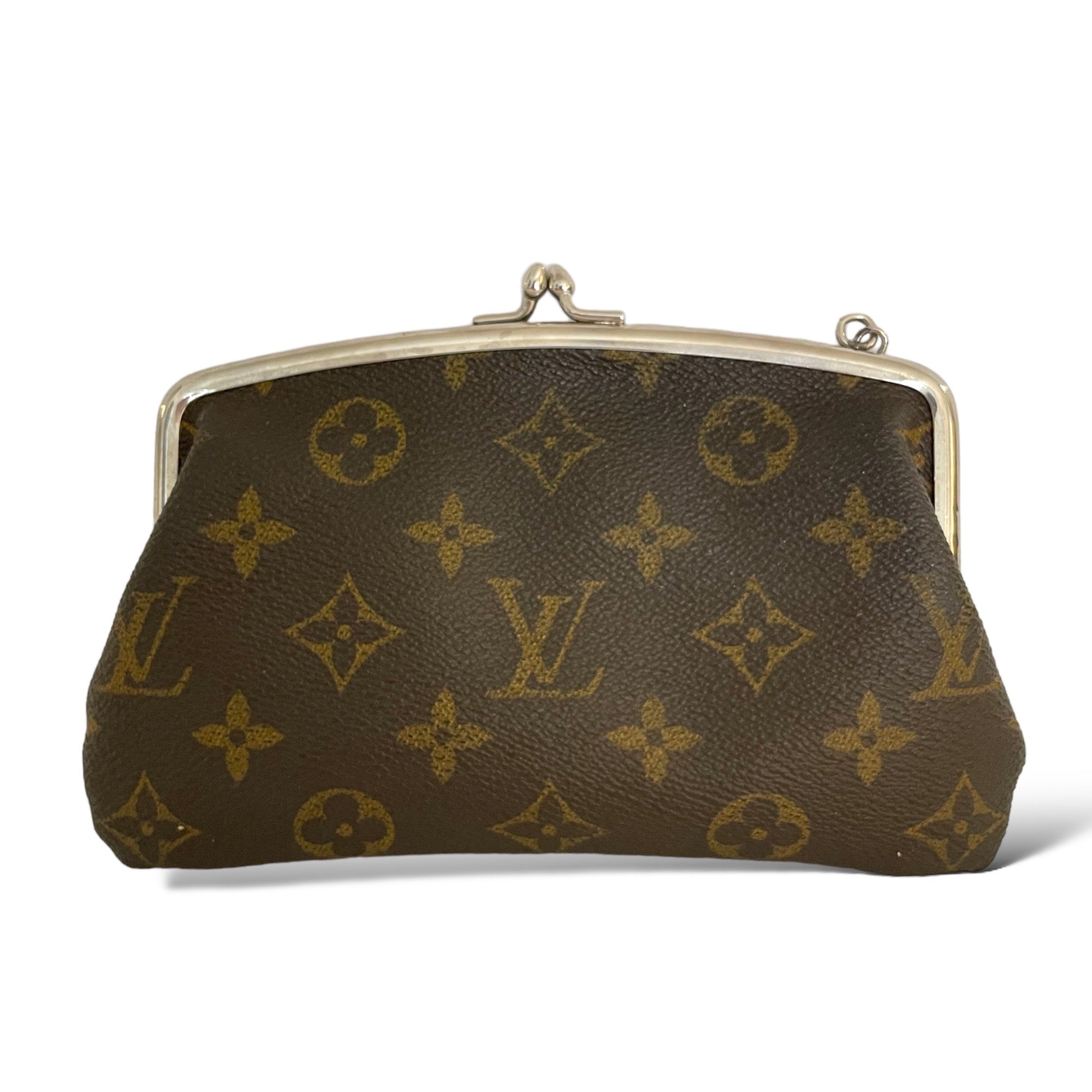 Louis Vuitton Ultra Rare Vintage Monogram French Twist Marais Kisslock Pouch