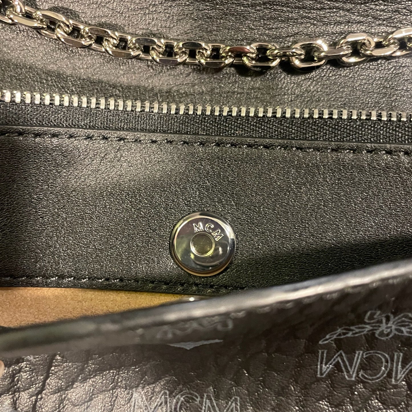 MCM Millie Visetos Flap Crossbody Bag