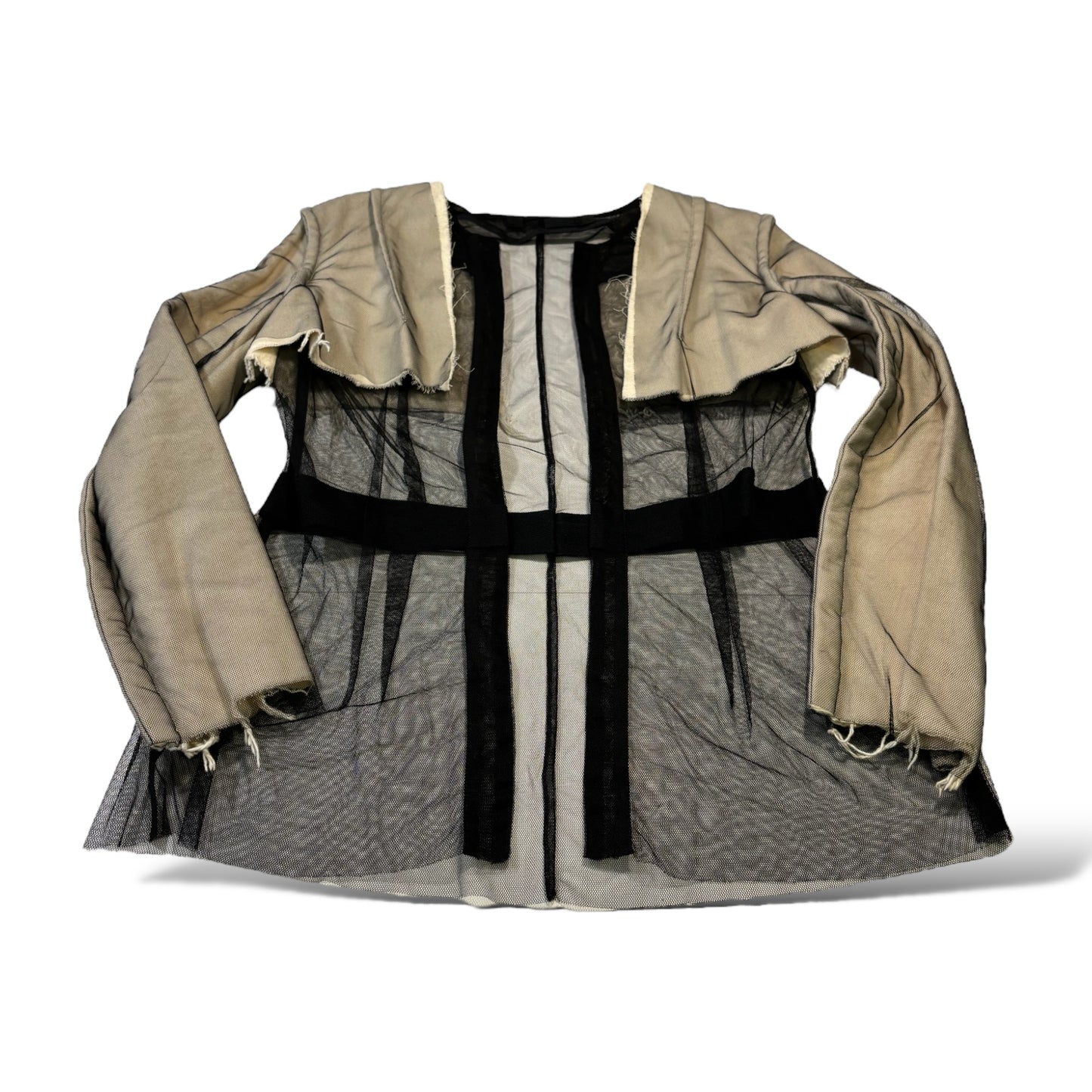 PHOEBE ENGLISH Mesh & Cotton Jacket |Size: Medium|