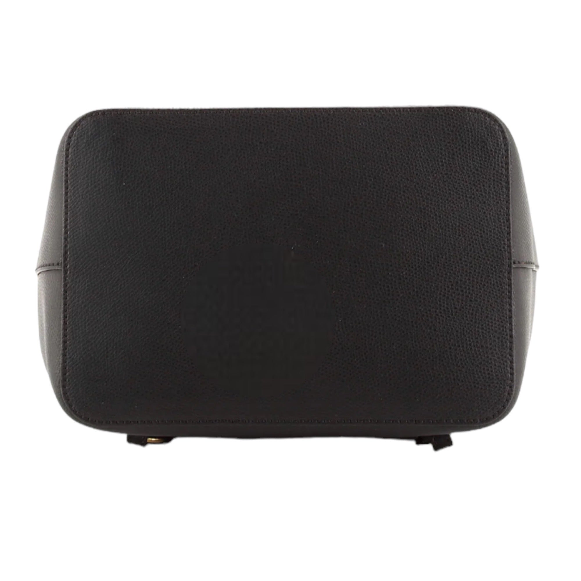 Fendi Drawstring Flap Backpack Leather with Zucca Embossed Detail