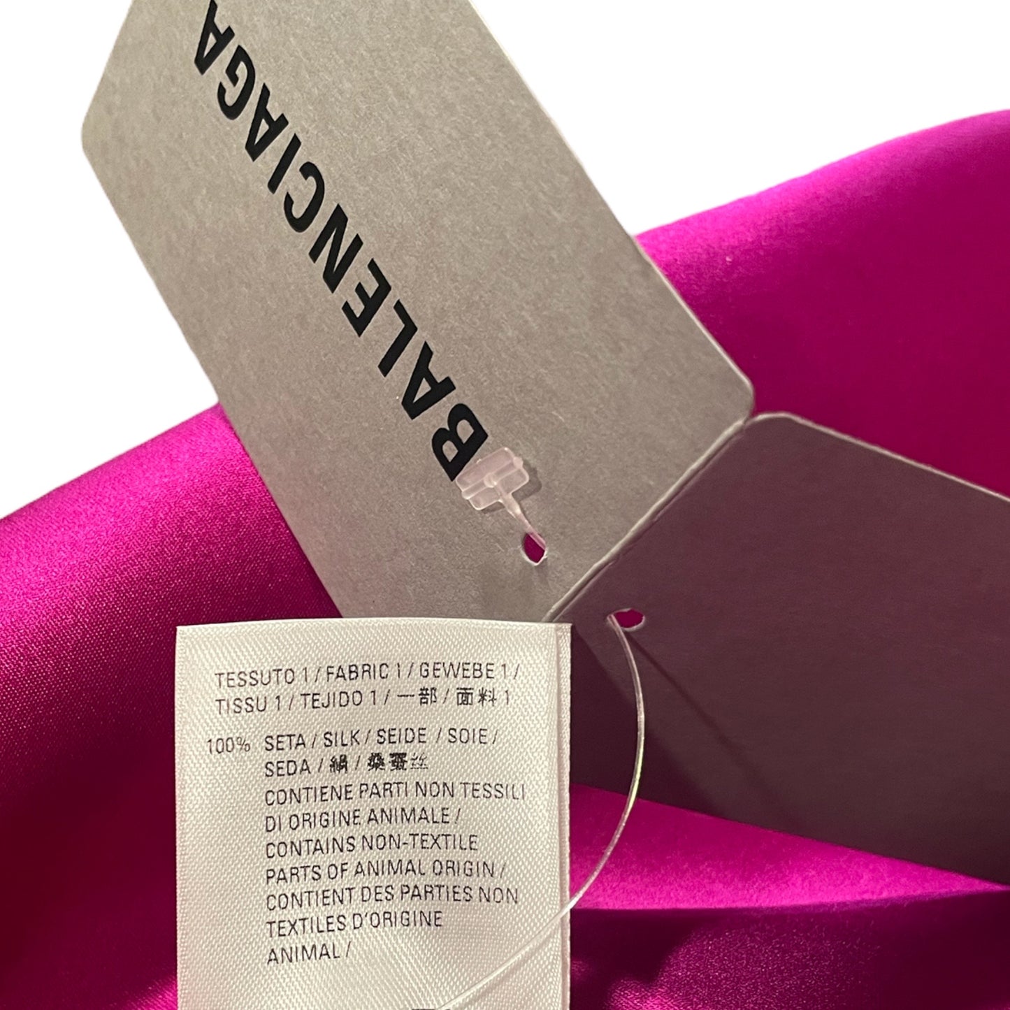 BALENCIAGA Oversized Silk Dress Shirt | SIZE: 34 |