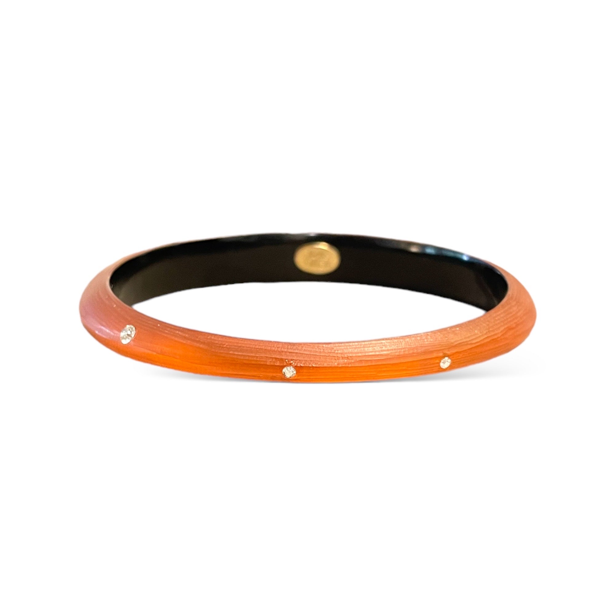ALEXIS BITTAR Hand Crafted Lucite & Crystal Encrusted Bangle
