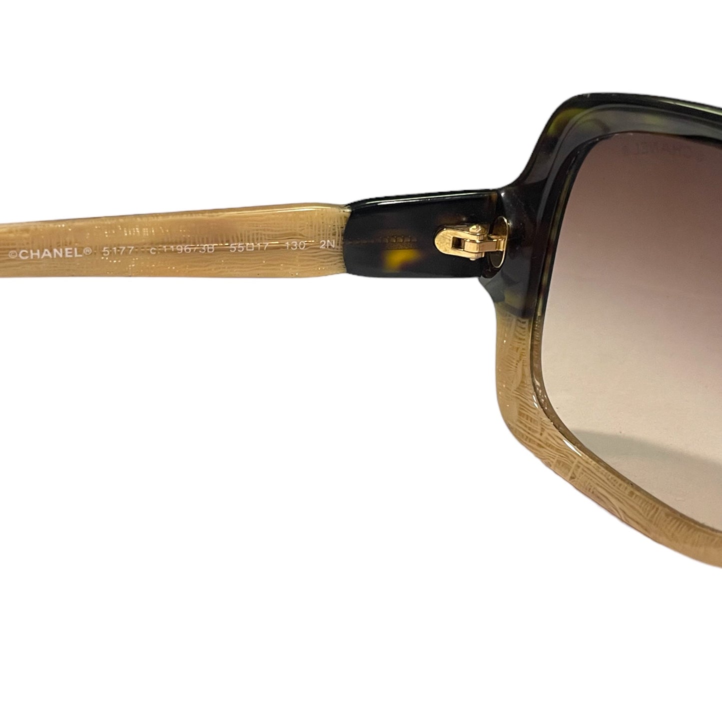Chanel Havana Beige with CC Interlocking Logo Women’s Sunglasses