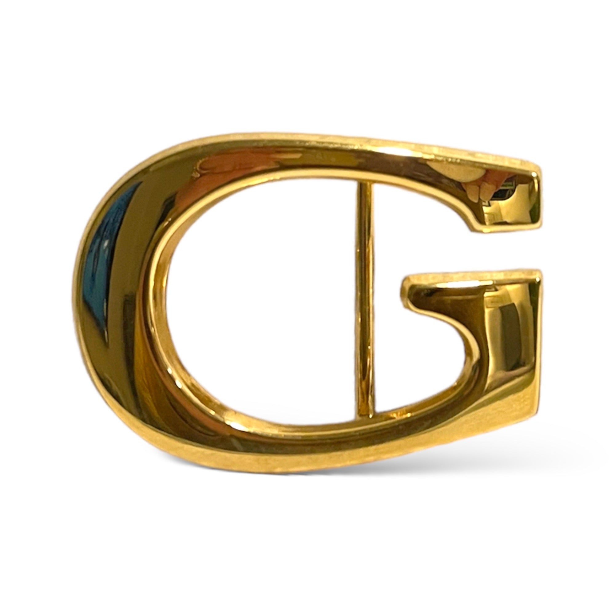GUCCI Vintage Leather Belt with Removable Gold-Tone G Buckle |Size: 70/28|