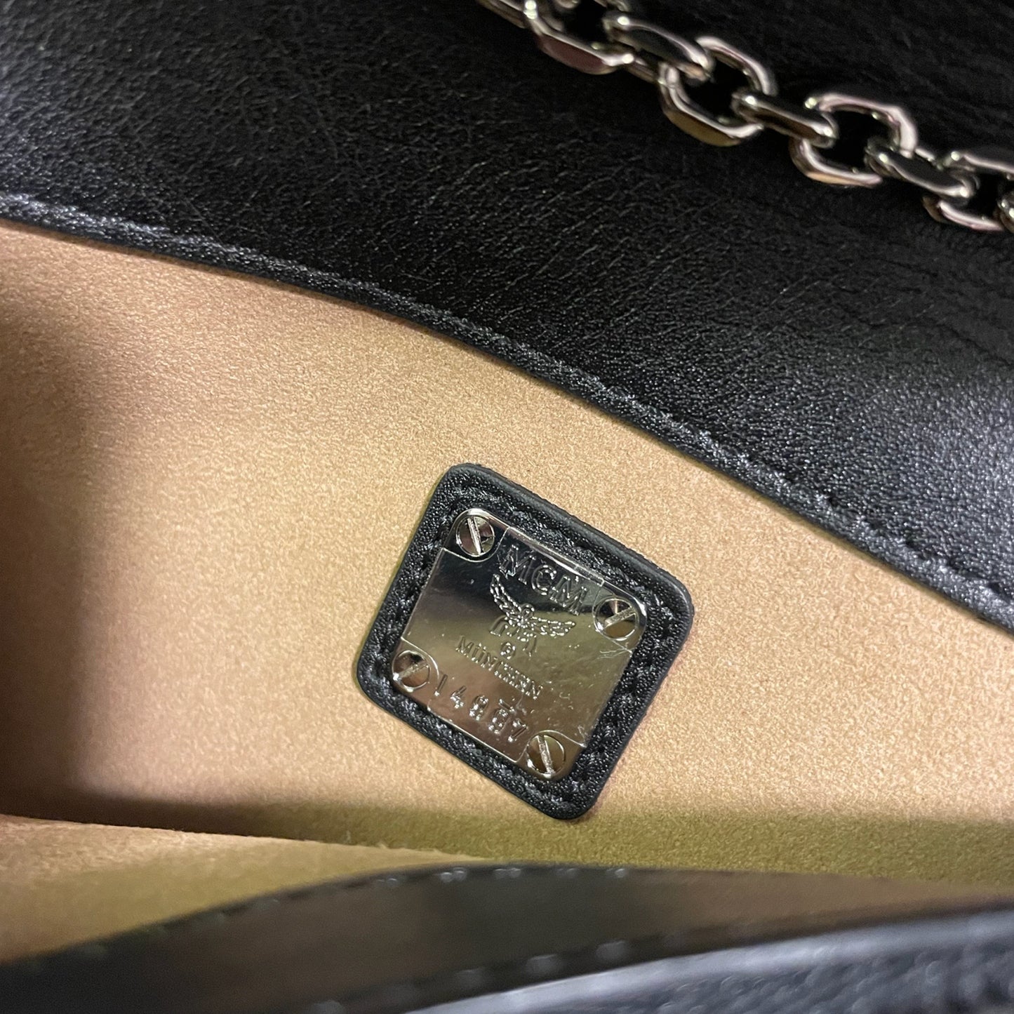 MCM Millie Visetos Flap Crossbody Bag