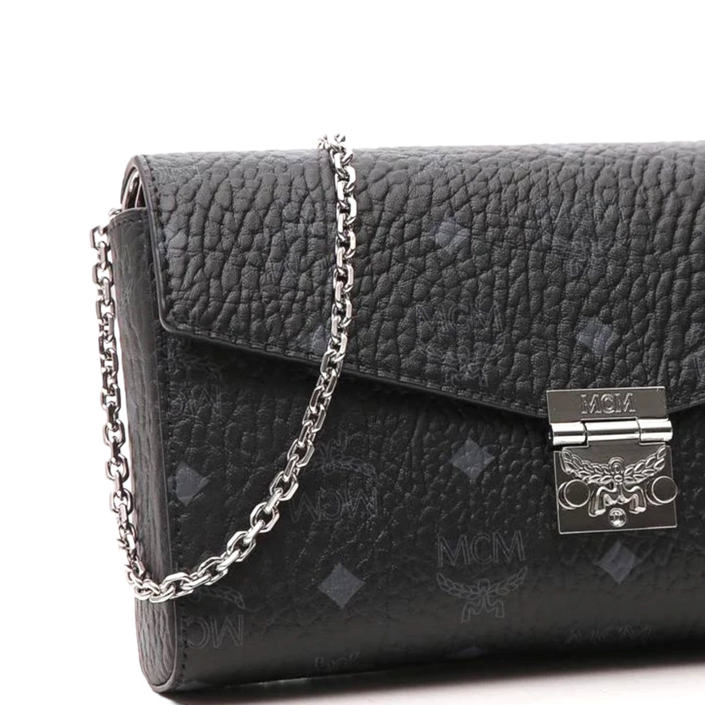 MCM Millie Visetos Flap Crossbody Bag
