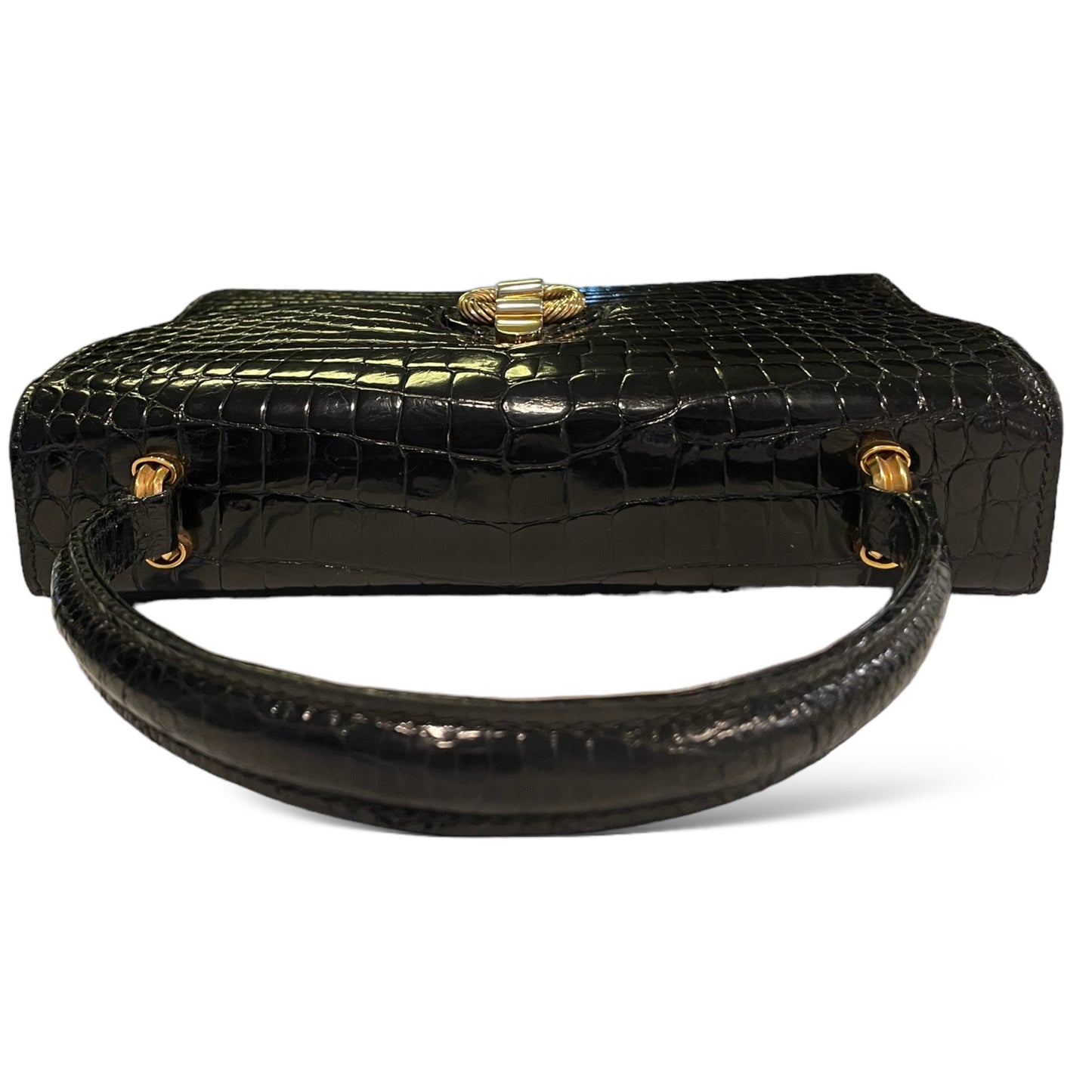 GUCCI Vintage SUPER RARE Crocodile Top Handle STUNNING Bag Circa 1950’s
