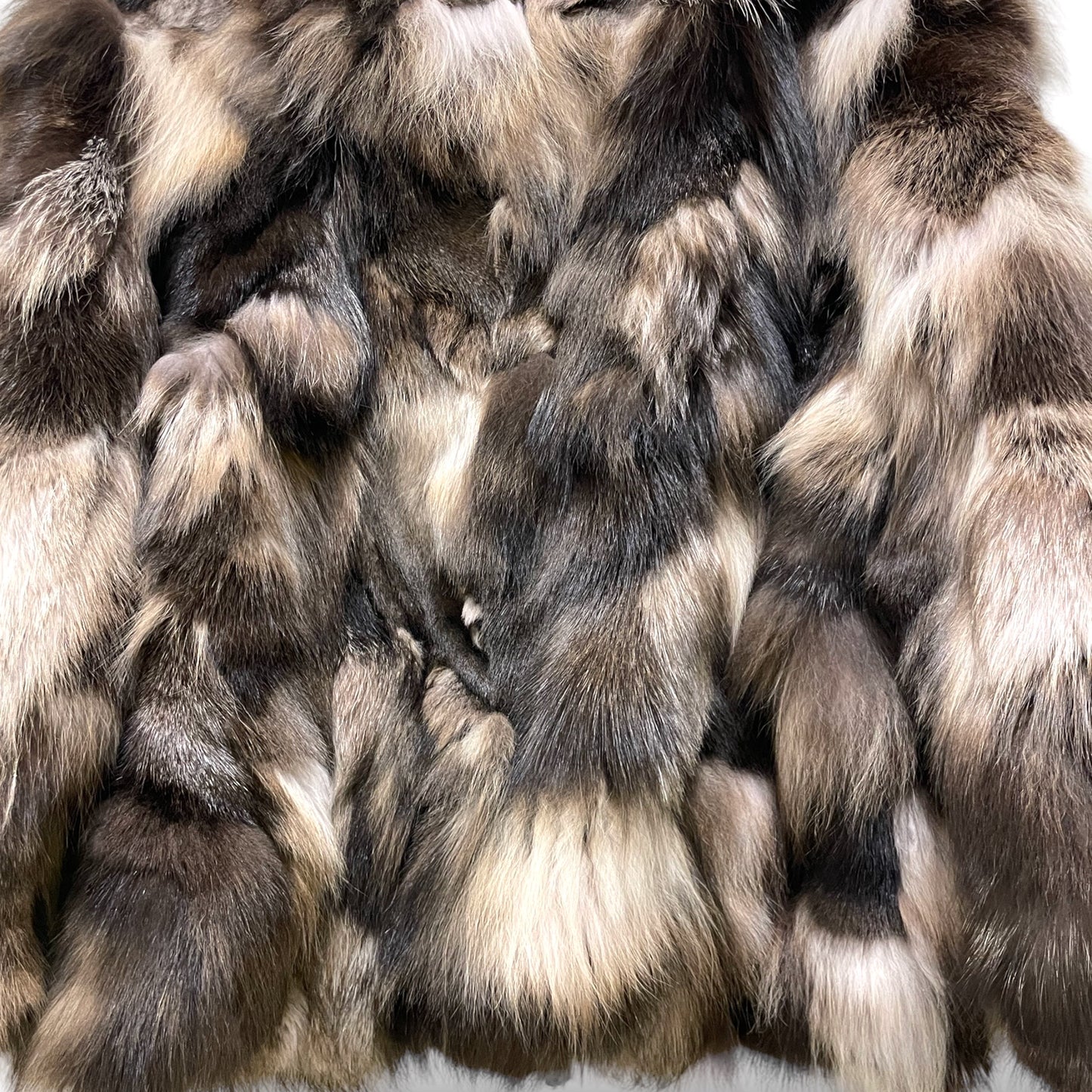 TSONTOS Custom Made STUNNING Multi-Color Fox Fur Coat
| Size: Small |
