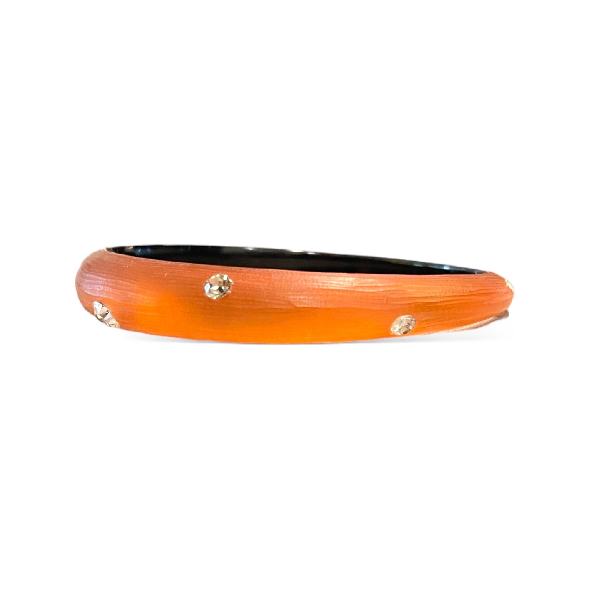 ALEXIS BITTAR Hand Crafted Lucite & Crystal Encrusted Bangle