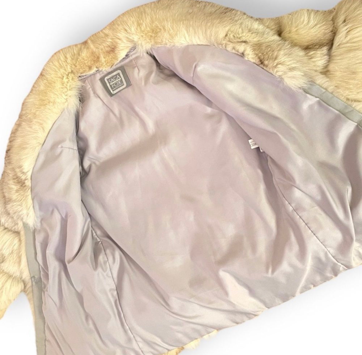 SAGA FURS |Size:Small| Genuine Fox Fur Coat