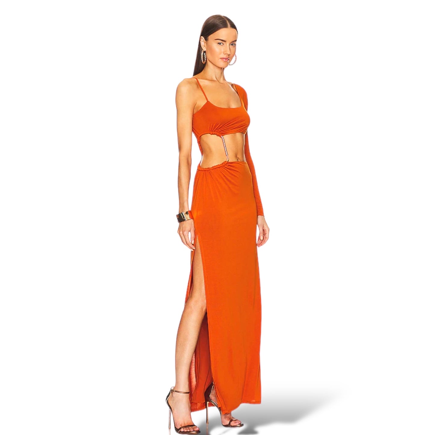 CAMILA COELHO Jocelyn Maxi Dress in Rust
|Size: XS|