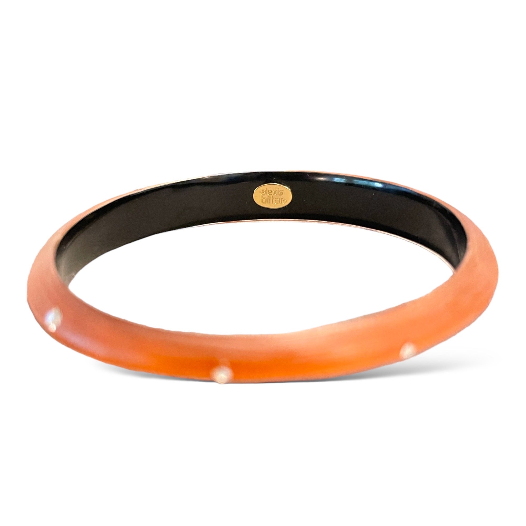 ALEXIS BITTAR Hand Crafted Lucite & Crystal Encrusted Bangle