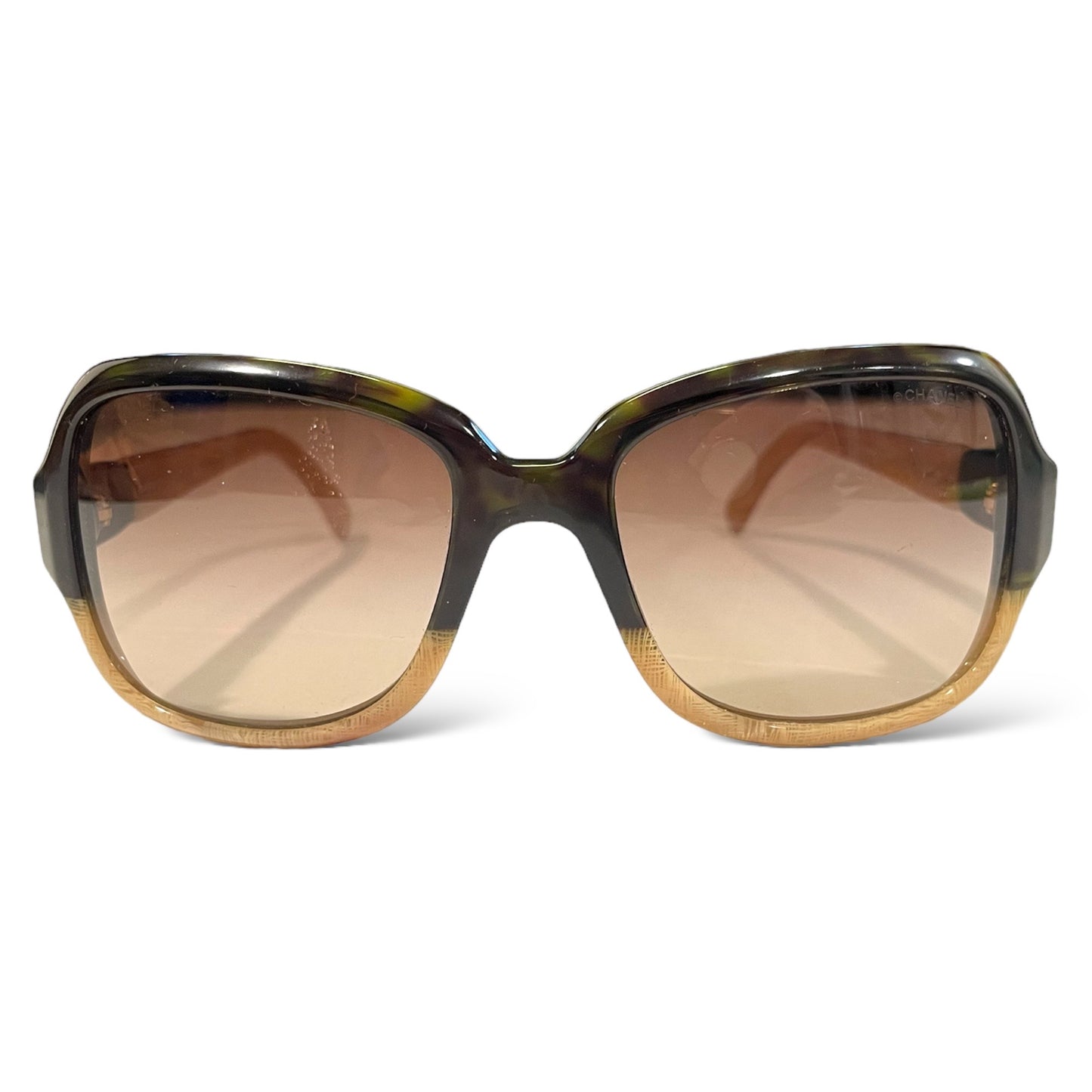 Chanel Havana Beige with CC Interlocking Logo Women’s Sunglasses