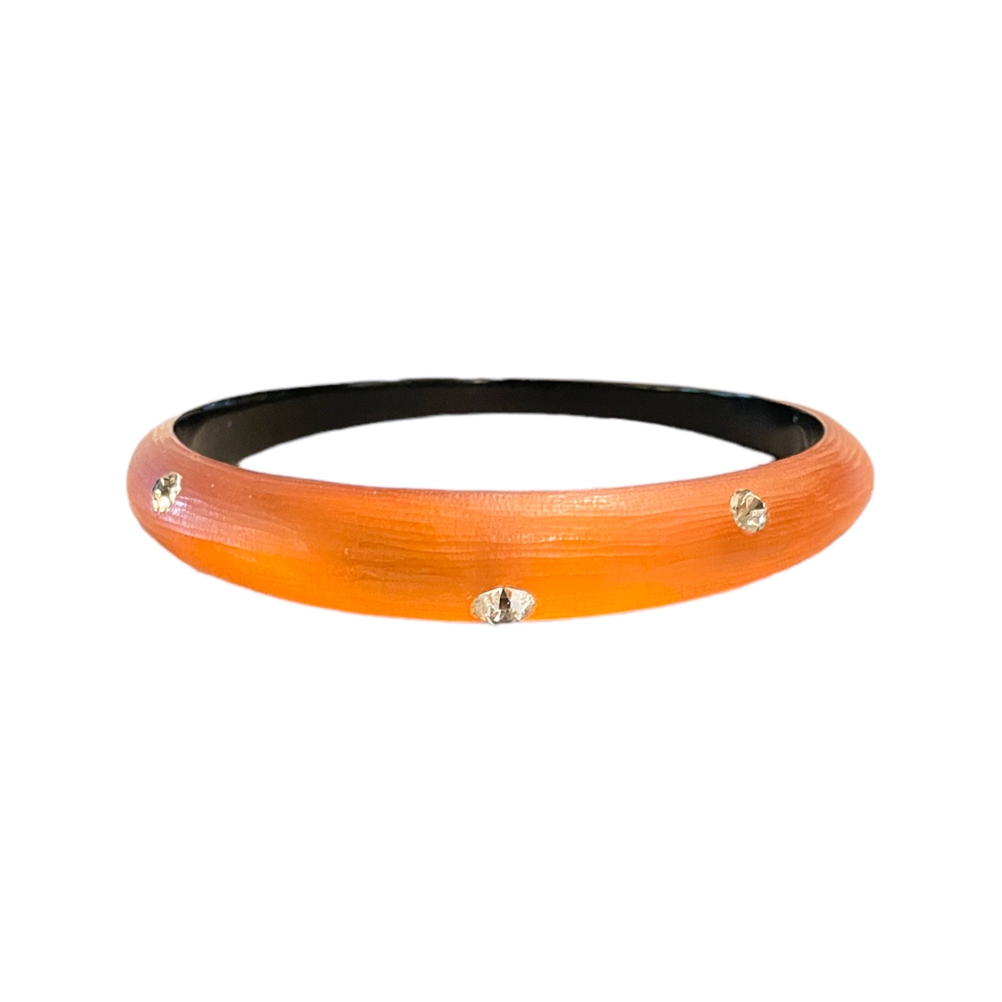 ALEXIS BITTAR Hand Crafted Lucite & Crystal Encrusted Bangle