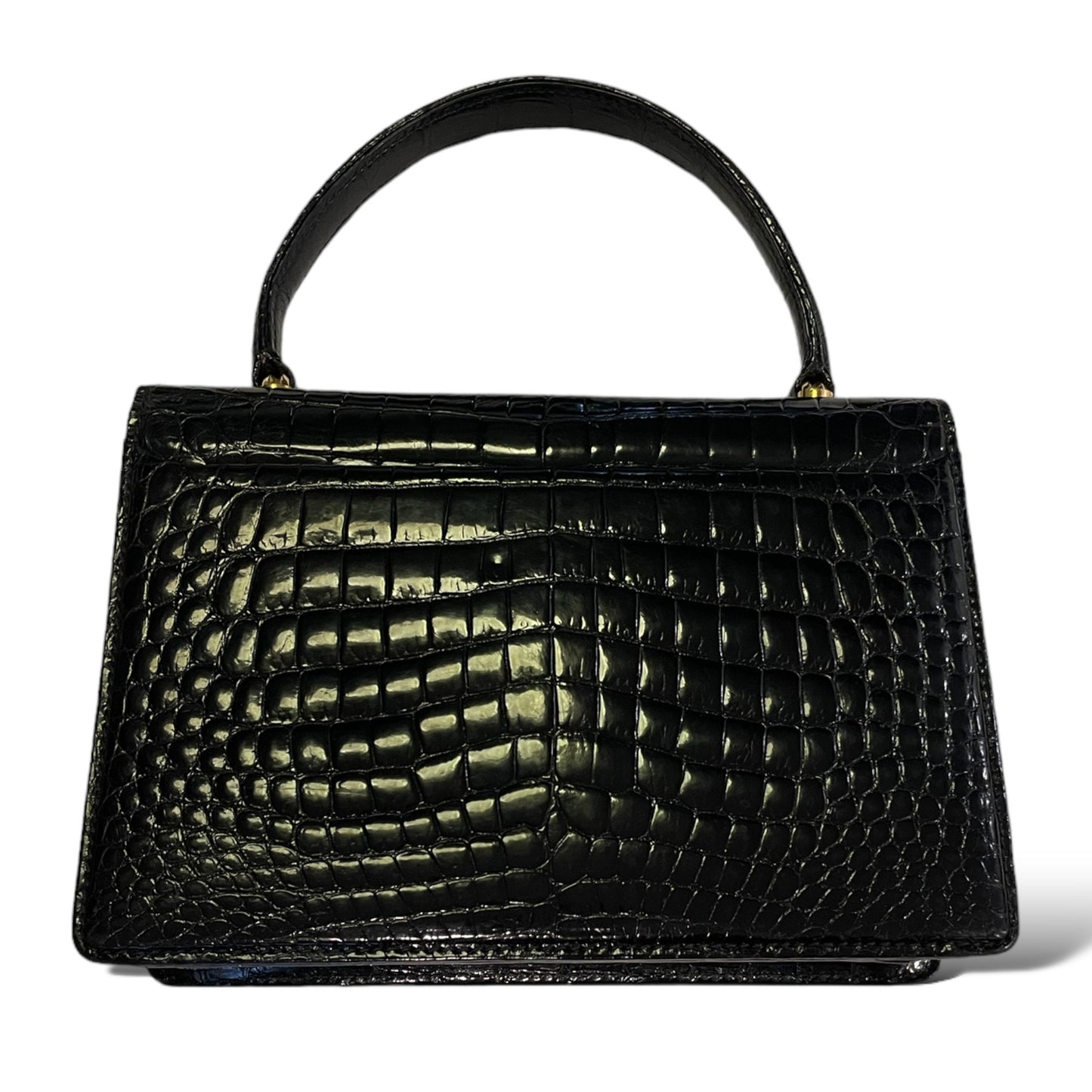 GUCCI Vintage SUPER RARE Crocodile Top Handle STUNNING Bag Circa 1950’s