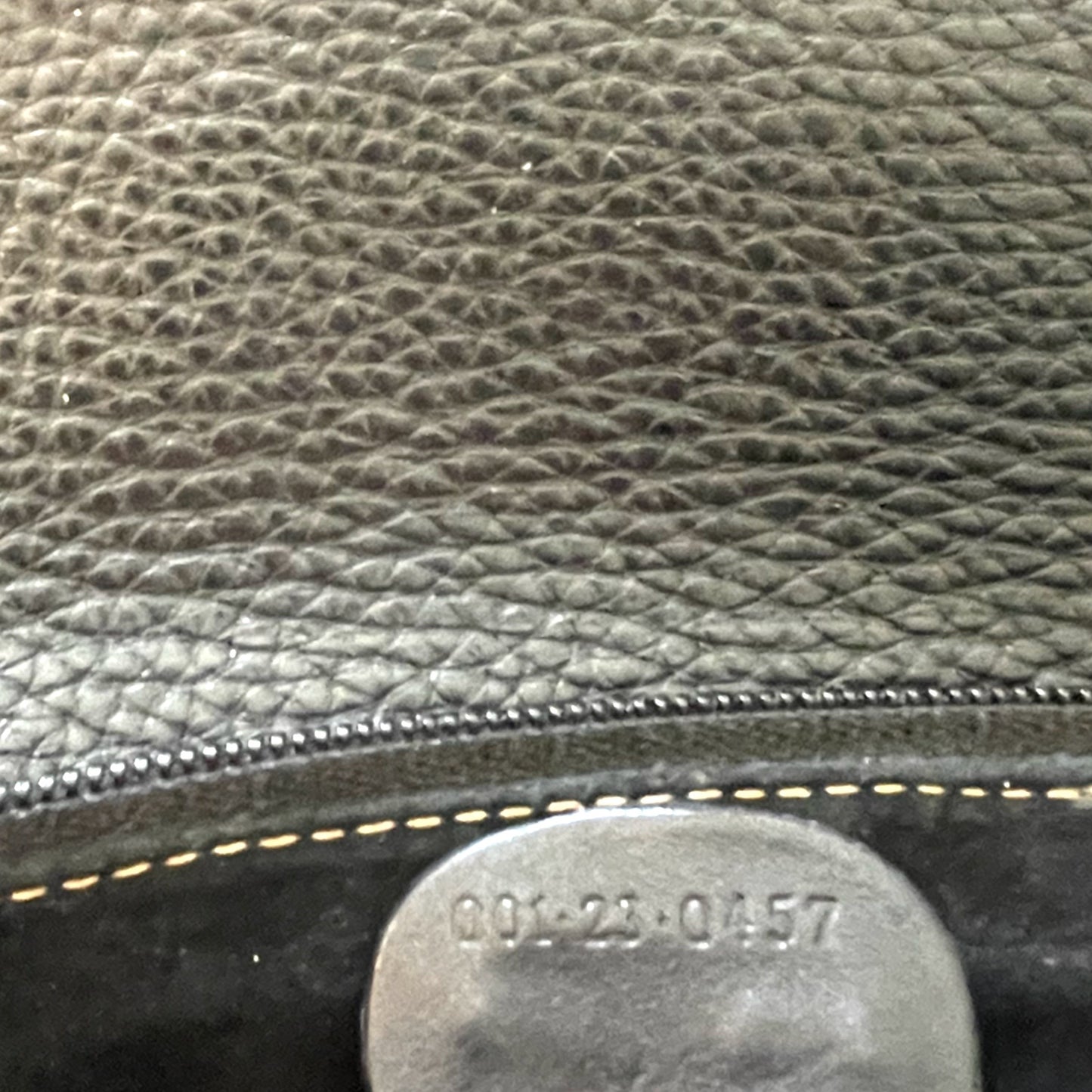 GUCCI Vintage Dark Navy Blue Leather Messenger Bag