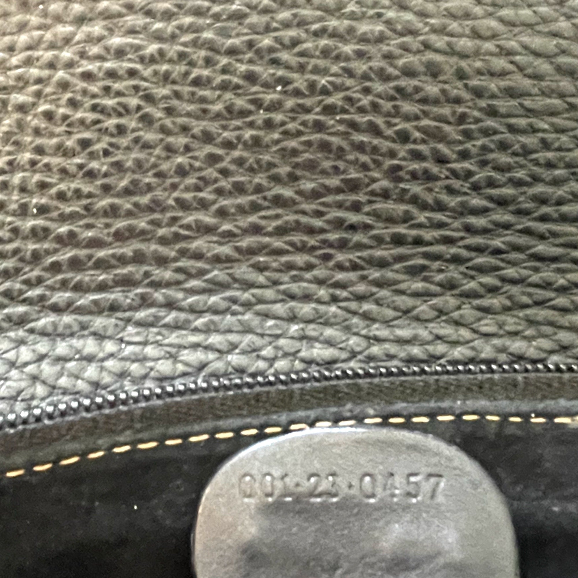 GUCCI Vintage Dark Navy Blue Leather Messenger Bag