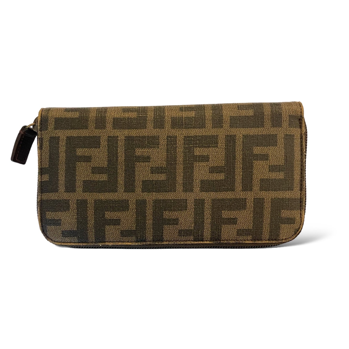 FENDI ZUCCA Print Long Zip Wallet