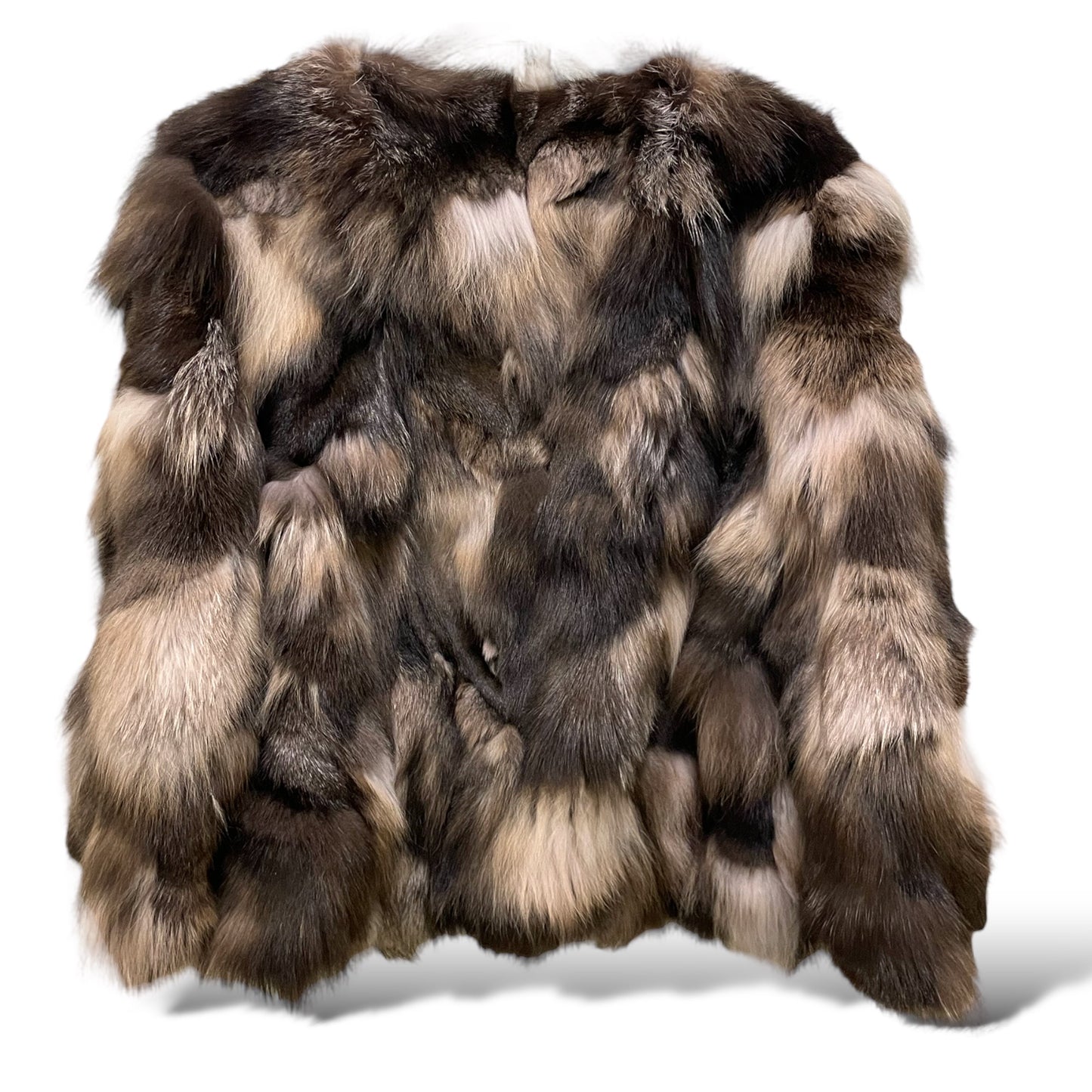 TSONTOS Custom Made STUNNING Multi-Color Fox Fur Coat
| Size: Small |