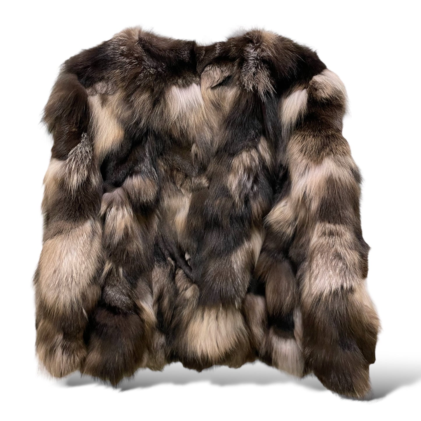 TSONTOS Custom Made STUNNING Multi-Color Fox Fur Coat
| Size: Small |