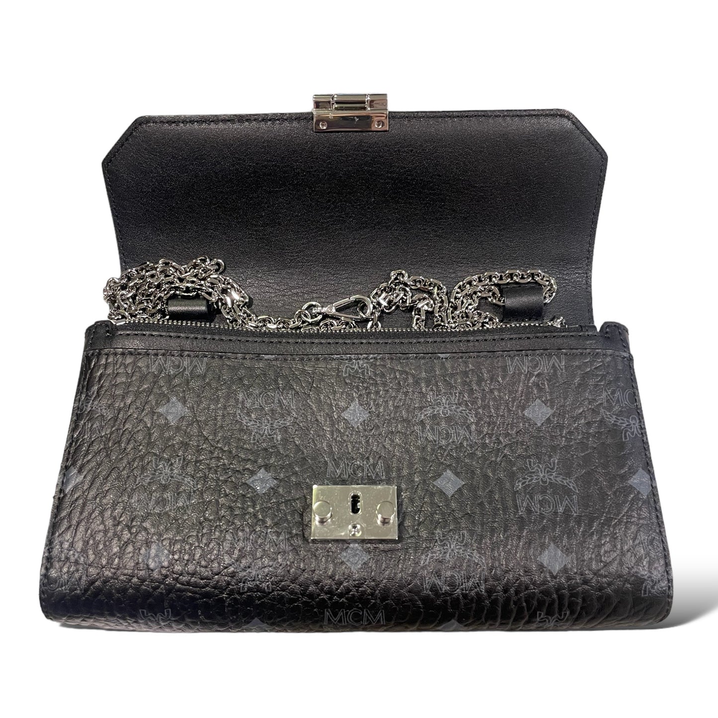 MCM Millie Visetos Flap Crossbody Bag