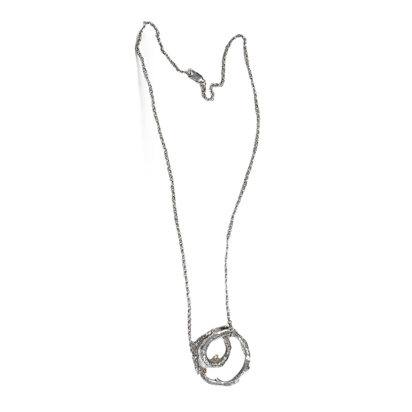 Stephen Dweck Circular Vine Pendant Necklace, 18k YG, .925 & Dweck Diamonds