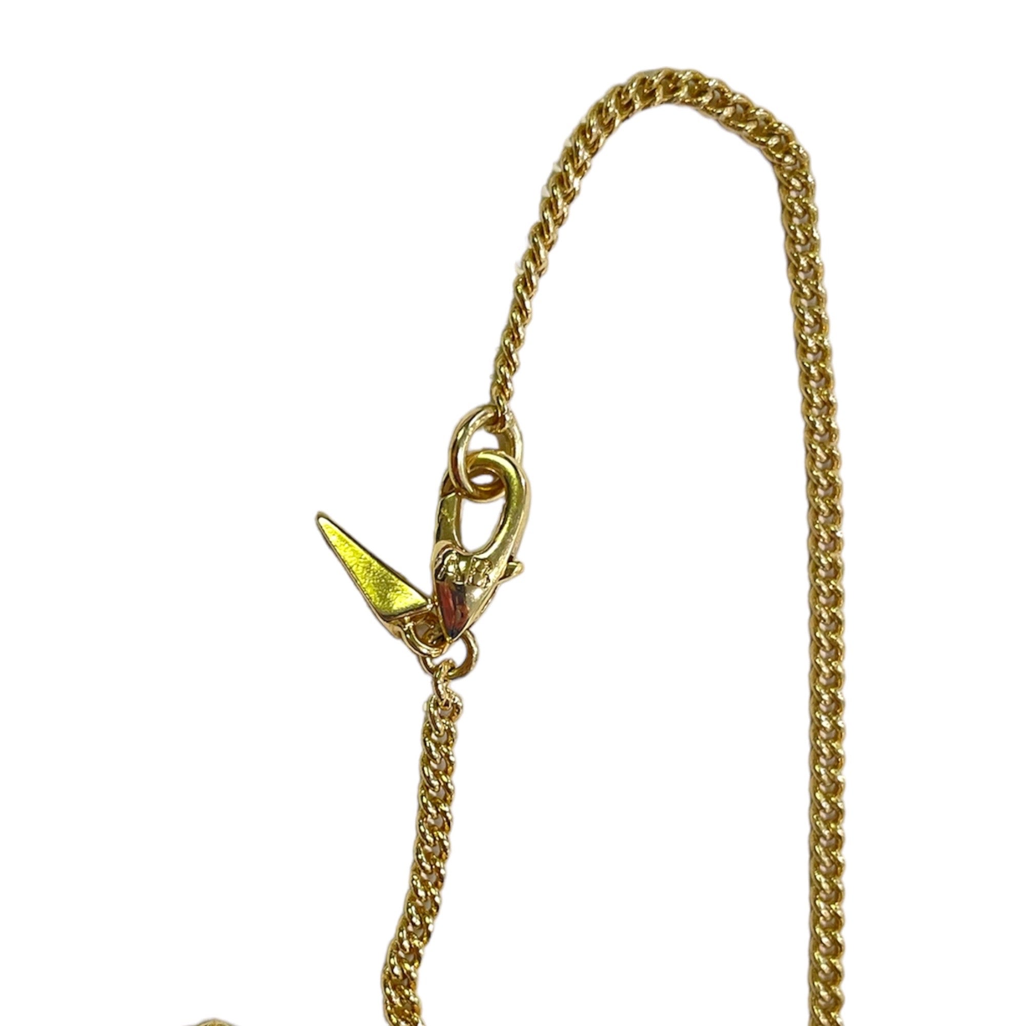 ALEXIS BITTAR Long Gold Tone & Pendant Statement Necklace