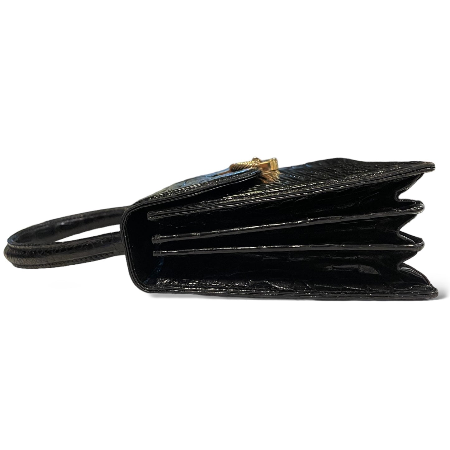GUCCI Vintage SUPER RARE Crocodile Top Handle STUNNING Bag Circa 1950’s