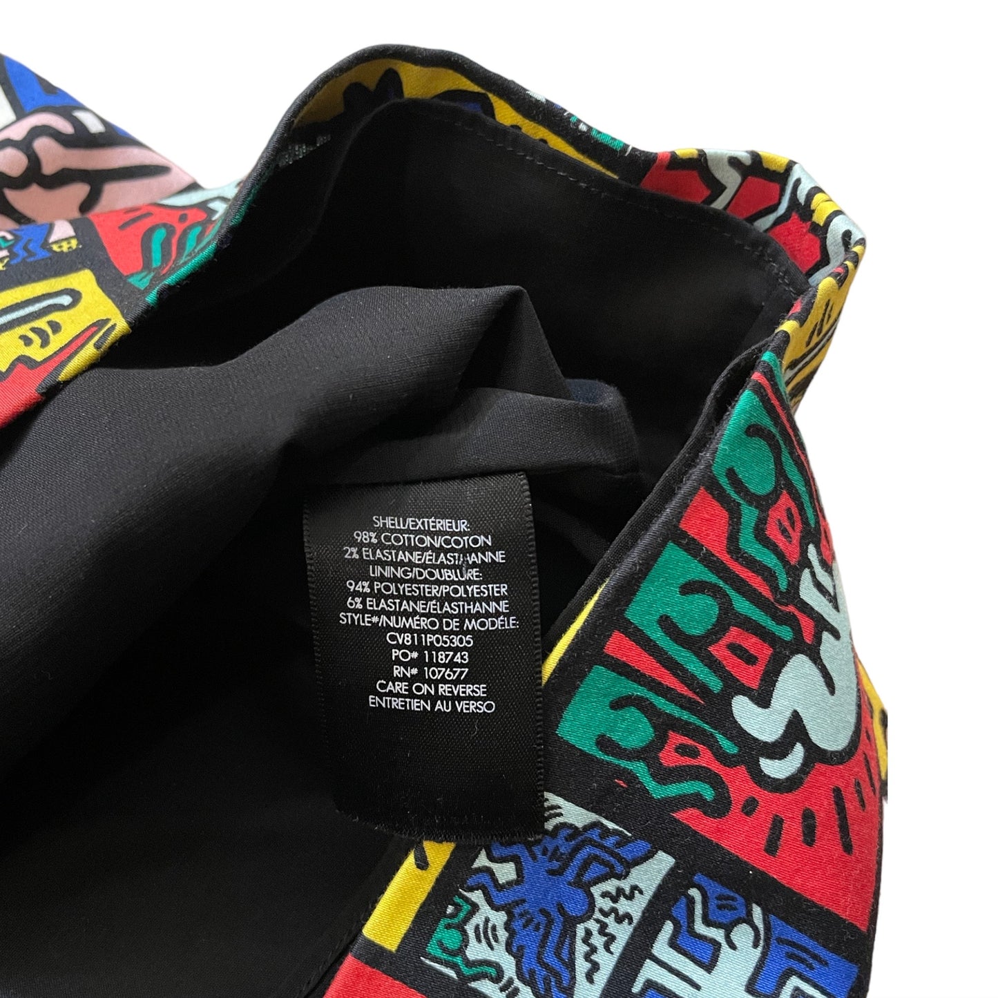 KEITH HARING X ALICE + OLIVIA Graphic Print Mini Skirt | Size: XS |