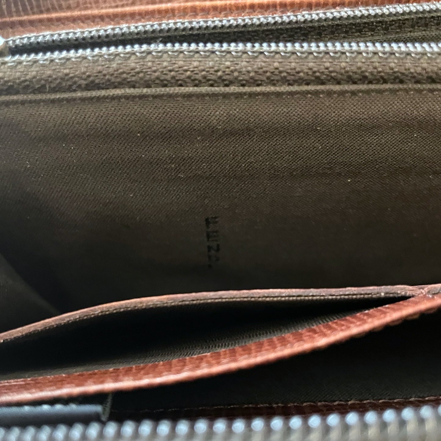 FENDI ZUCCA Print Long Zip Wallet