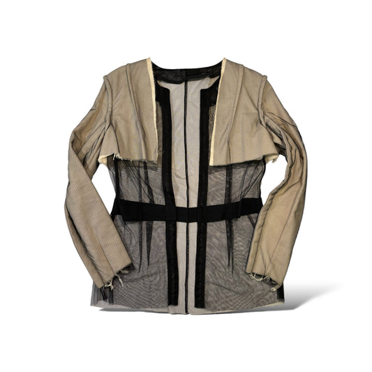 PHOEBE ENGLISH Mesh & Cotton Jacket |Size: Medium|