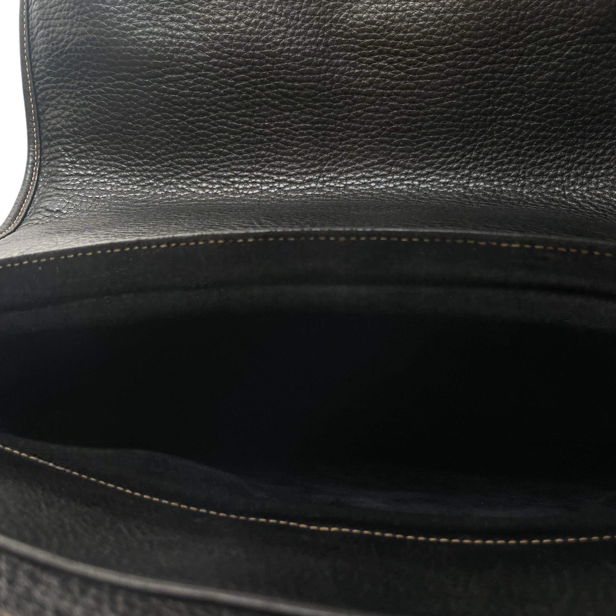 GUCCI Vintage Dark Navy Blue Leather Messenger Bag