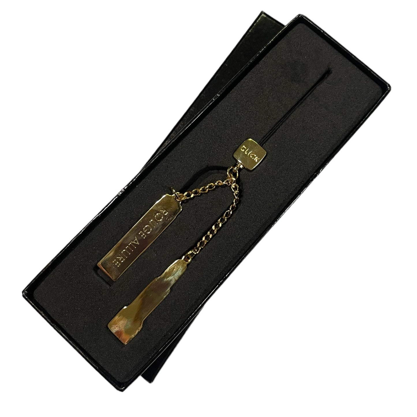 CHANEL Authentic Lipstick/Makeup Charms on Gold-Tone Chain