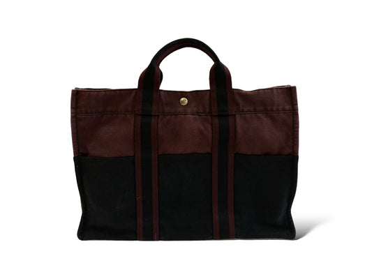 HERMÈS Toile Fourre-Tout MM Tote Bag