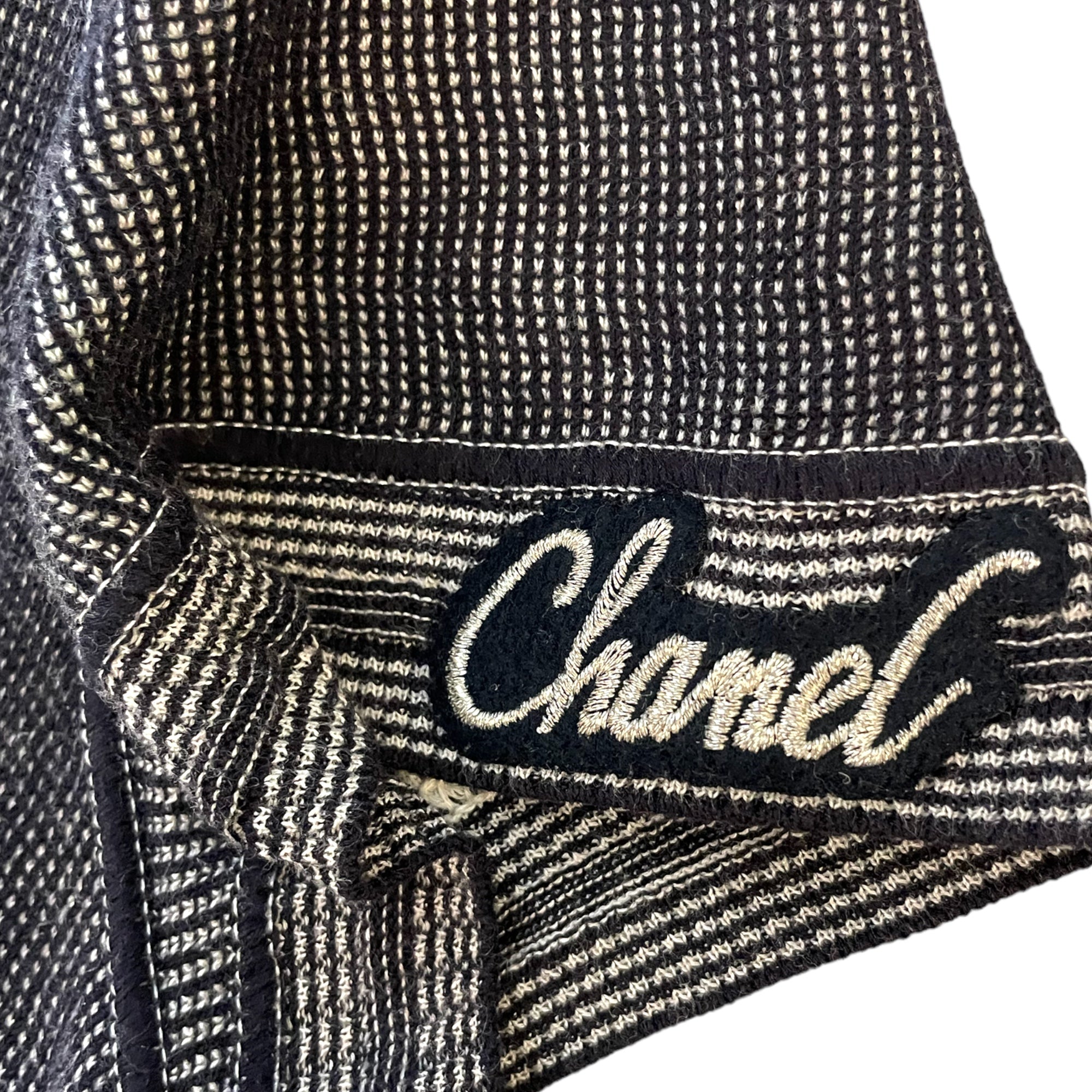 CHANEL Circa 2008 T-Shirt with Chanel Logo on Sleeve
|Size: 48|