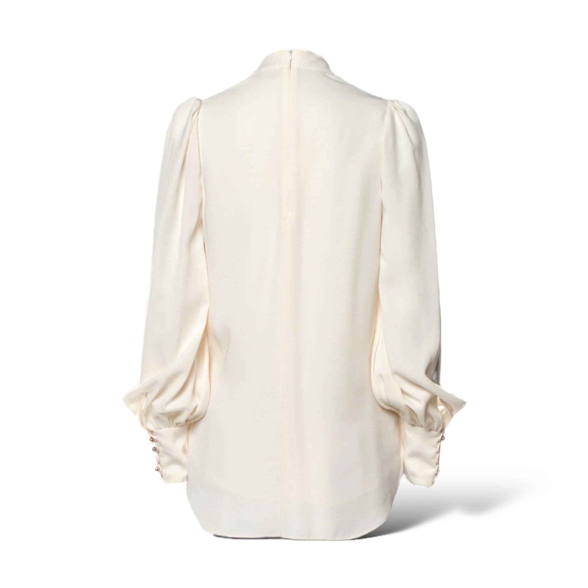 ZIMMERMANN Gold-Tone Chain-Link Accent Long Sleeve Blouse | Size: XS | 0 |