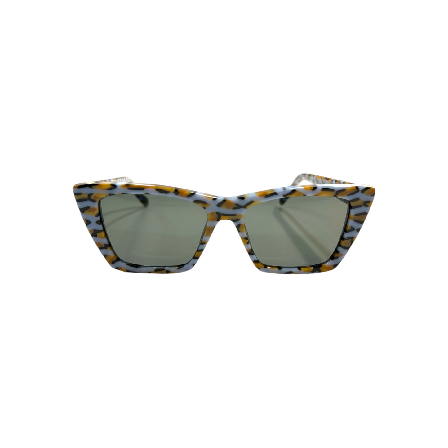 Saint Laurent Violet/Grey Cat Eye-Frame Acetate Sunglasses