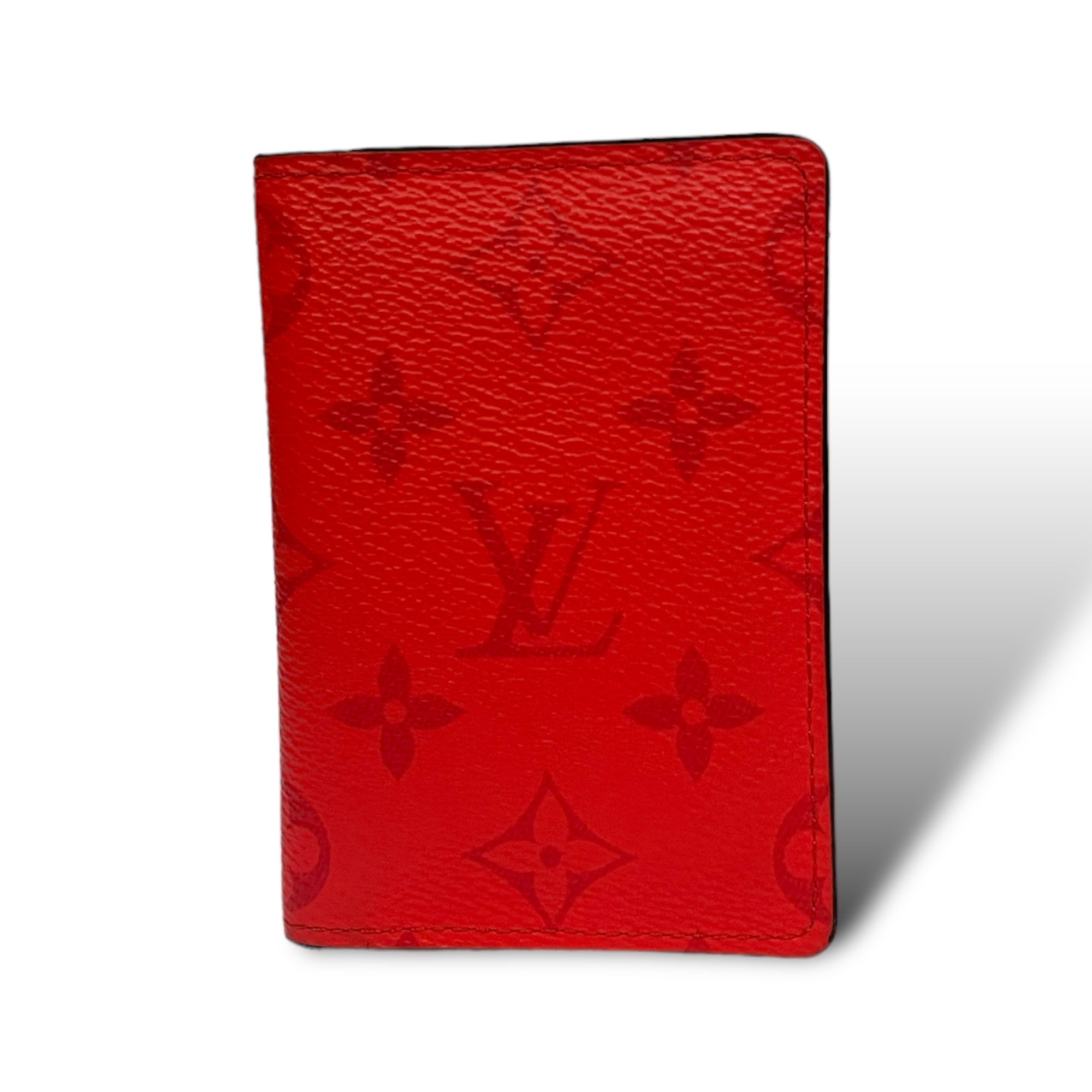 Louis Vuitton Fire Red Taigarama Monogram Pocket Organizer