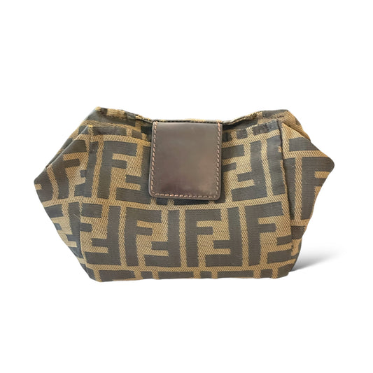 FENDI Vintage Zucca Print Pouch / Makeup Case