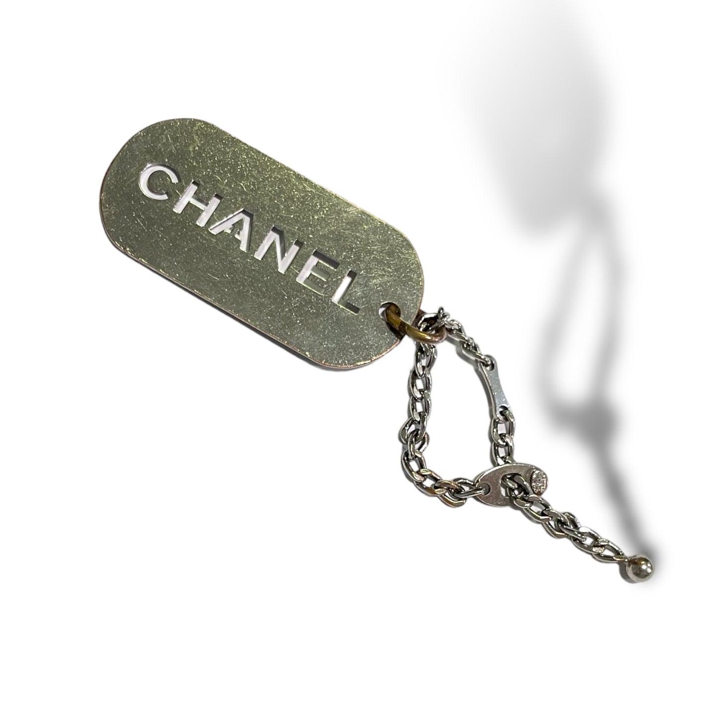 CHANEL Vintage Dog Tag Charm 2004 Season V (Continuous)