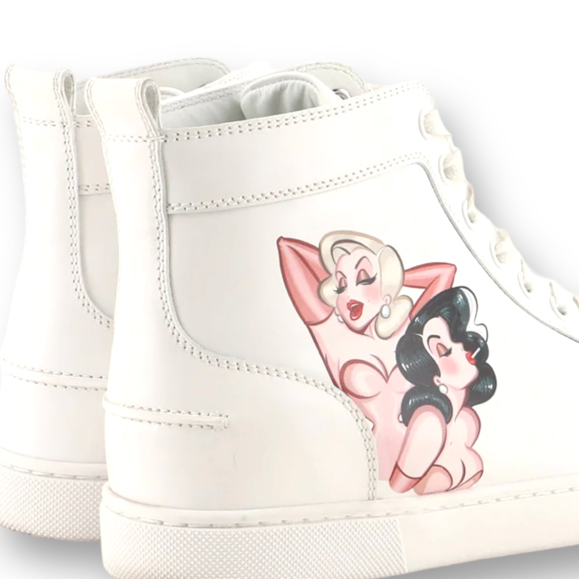 Christian Louboutin Loupin Up Donna High-Top Leather Sneakers |Size:IT 38|