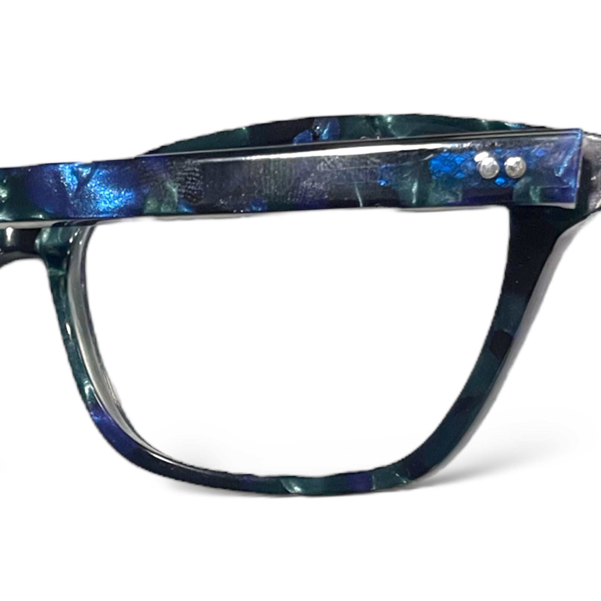 DEREK LAM Navy Tortoise Eyeglass Frames Made in Japan