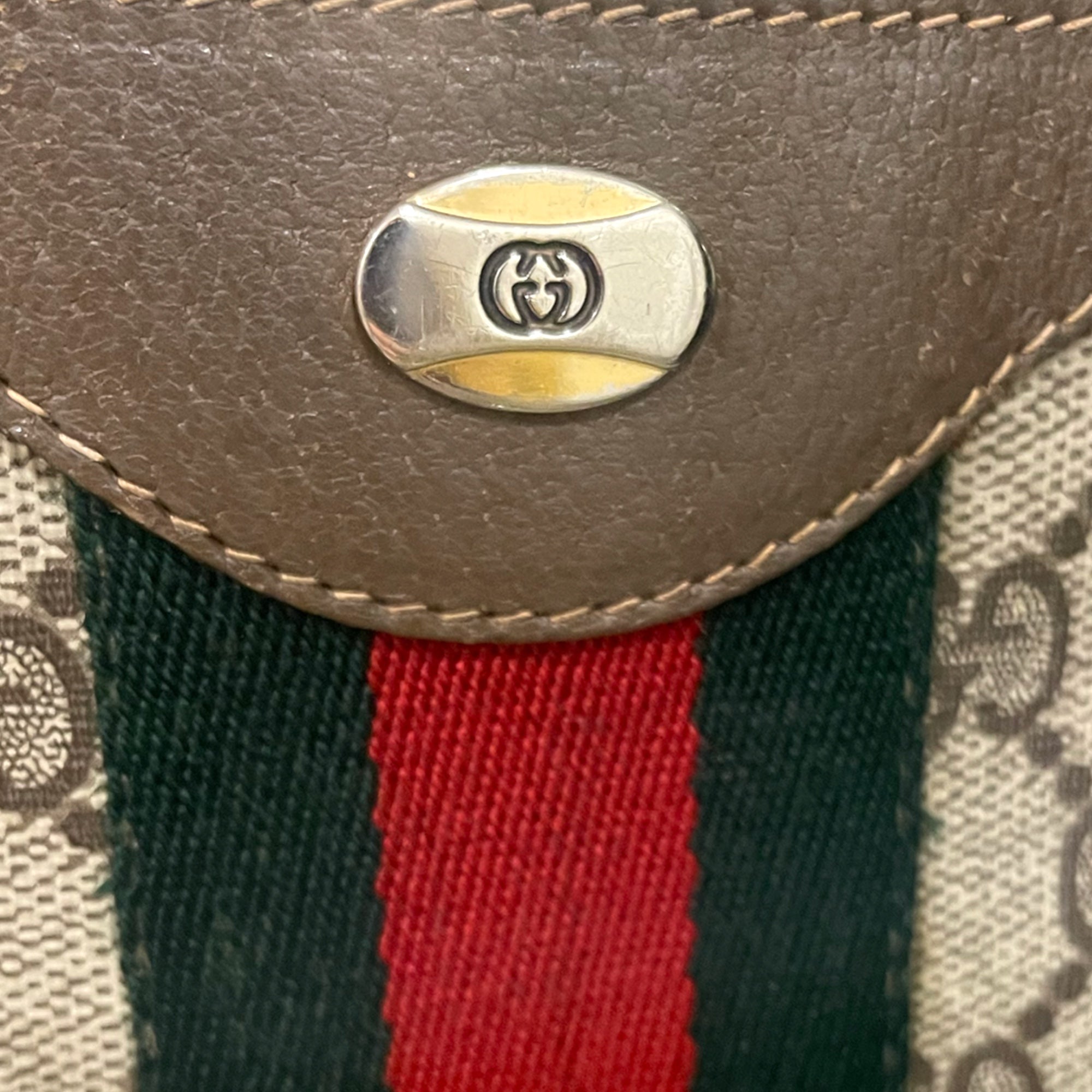 GUCCI Ophidia Vintage Accordion Shoulder Bag
