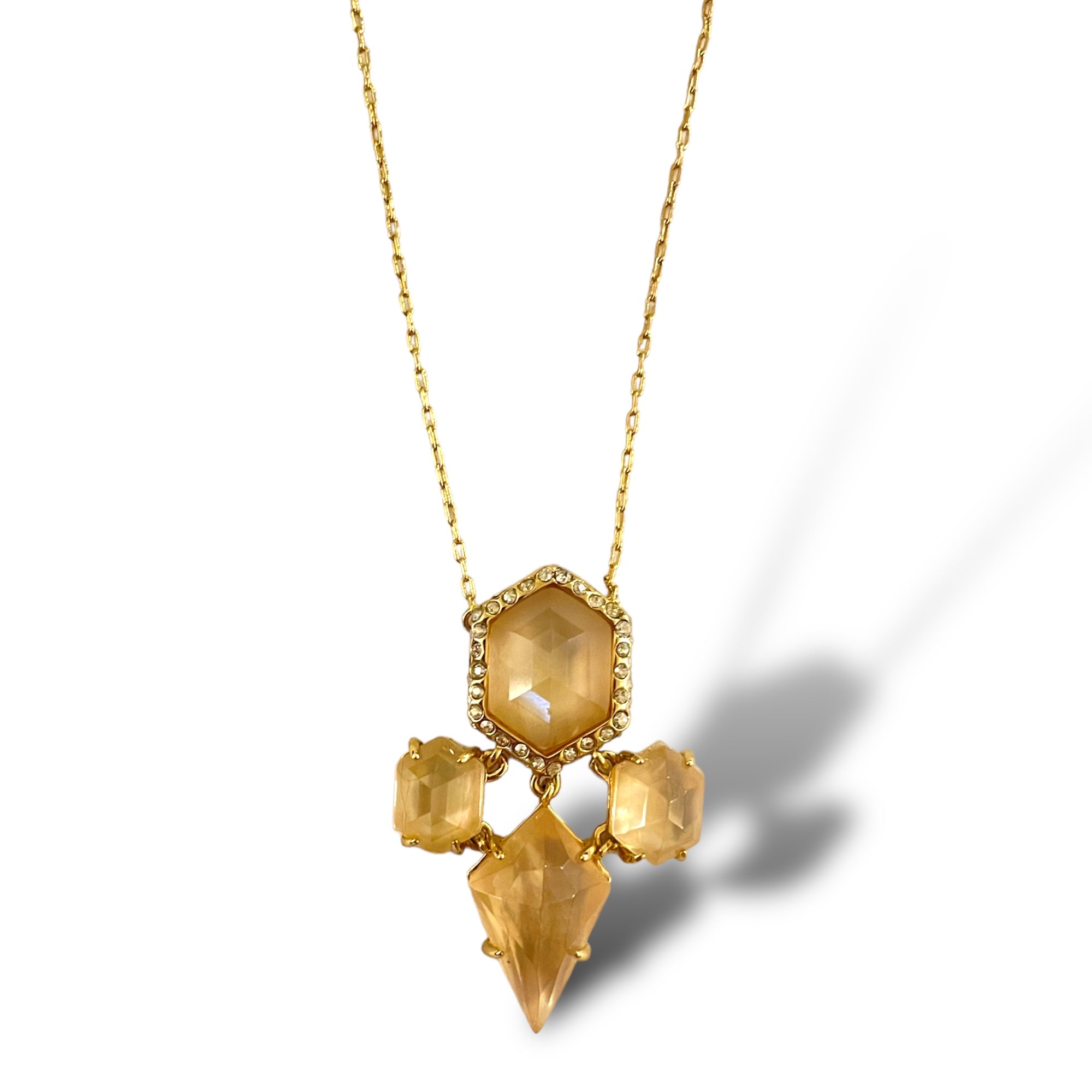 ALEXIS BITTAR Blush & Gold-Tone Metal Necklace