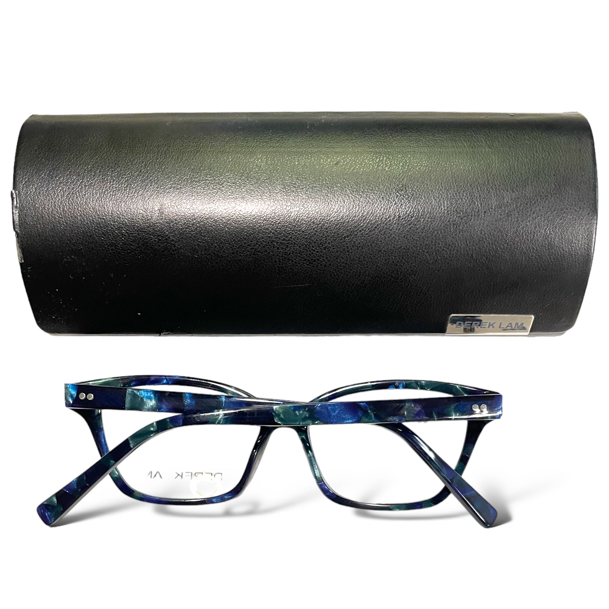 DEREK LAM Navy Tortoise Eyeglass Frames Made in Japan