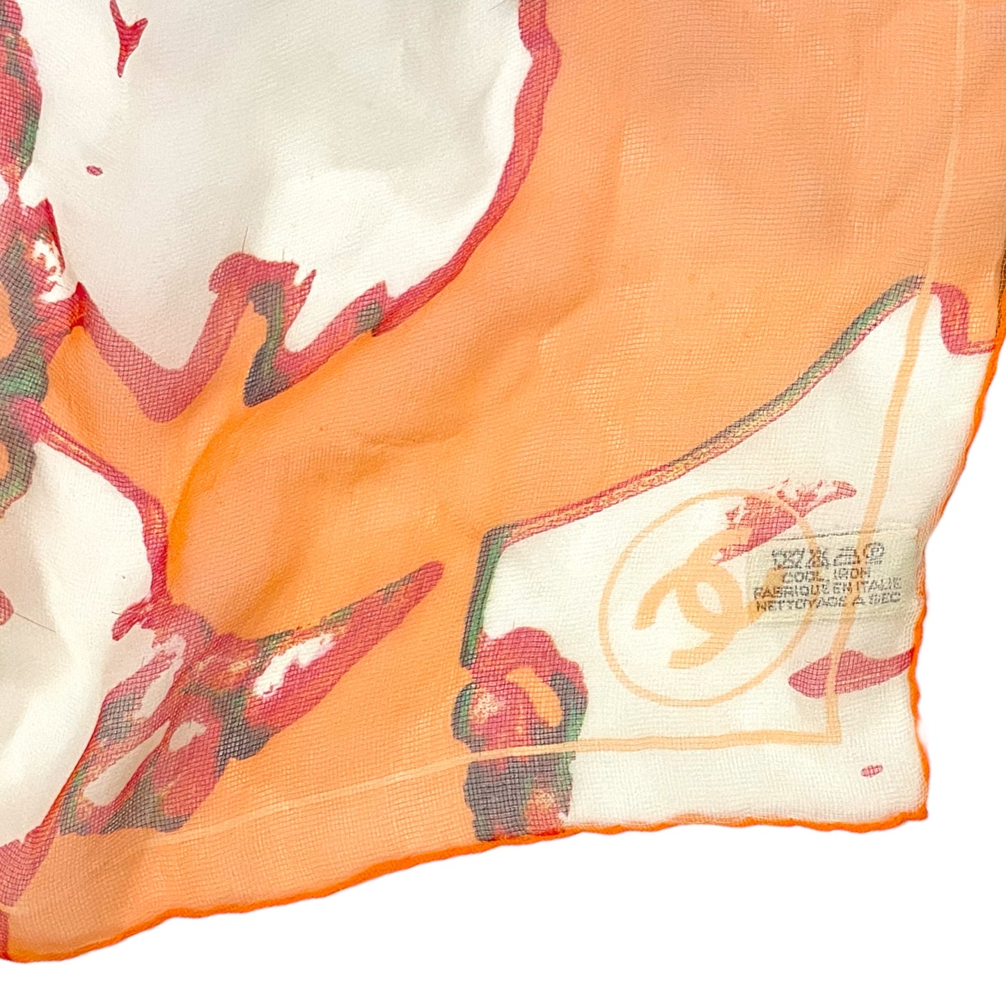 CHANEL Gabrielle CC Logo Silk Scarf |33” x33”|