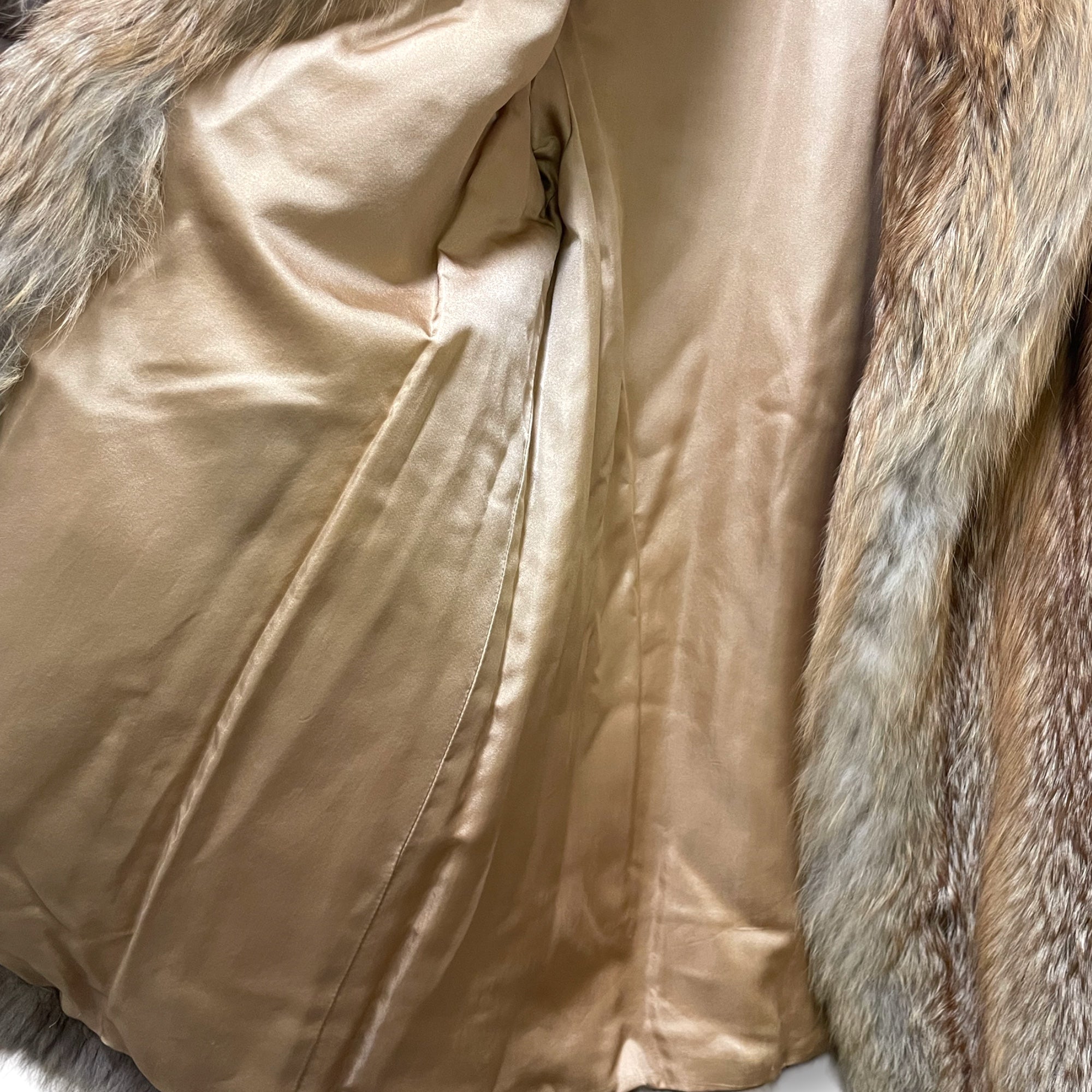 STUNNING Custom Made RED Fox Fur Coat |Size:8| Made in Hong Kong