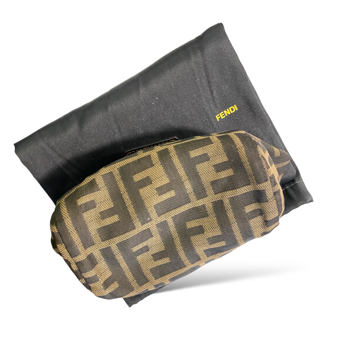 FENDI Vintage Zucca Print Pouch / Makeup Case