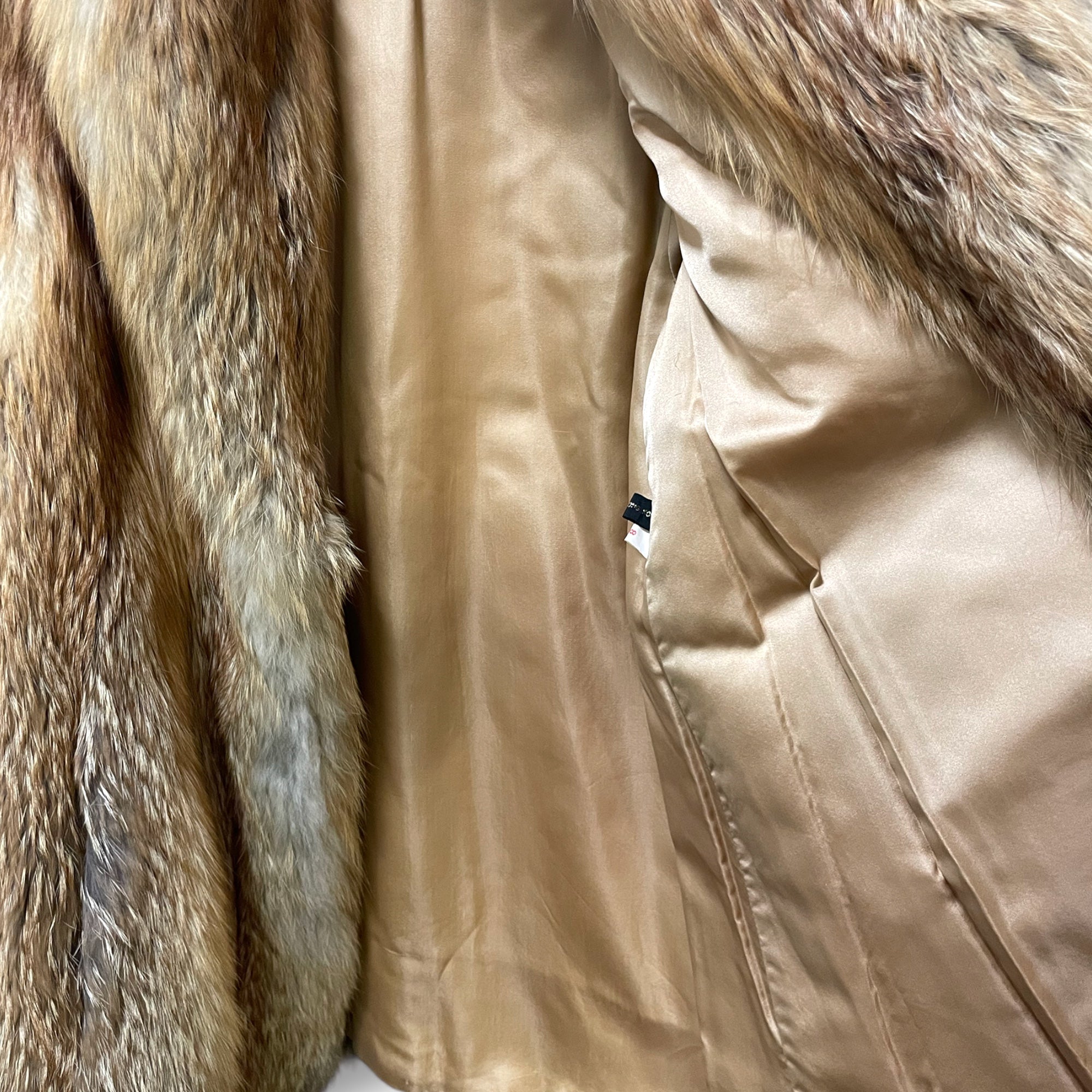 STUNNING Custom Made RED Fox Fur Coat |Size:8| Made in Hong Kong